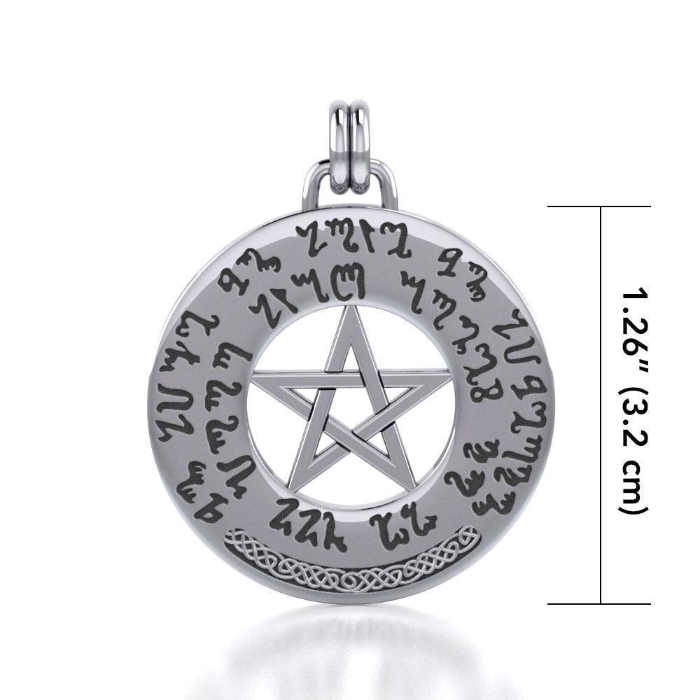 Silver Pentagram Pentacle Pendant TP3305