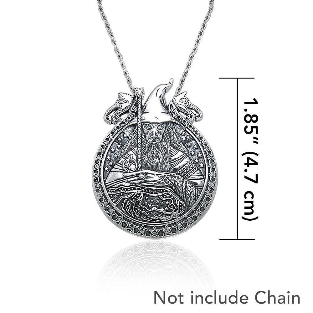 In the magical world of Wizardry ~ Sterling Silver Jewelry Pendant TP3595