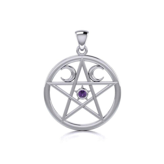 Silver Pentagram Pentacle Pendant TP469