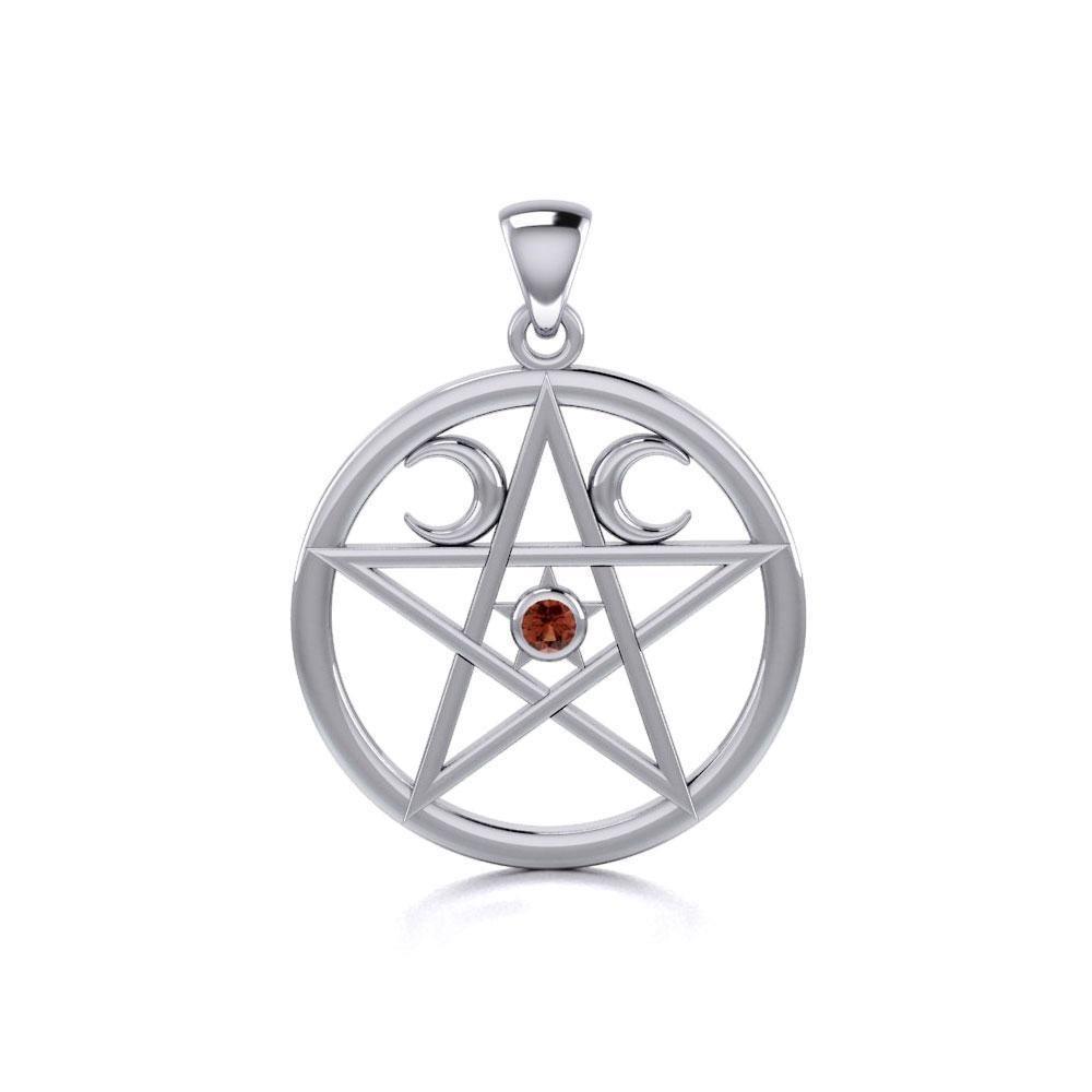 Silver Pentagram Pentacle Pendant TP469