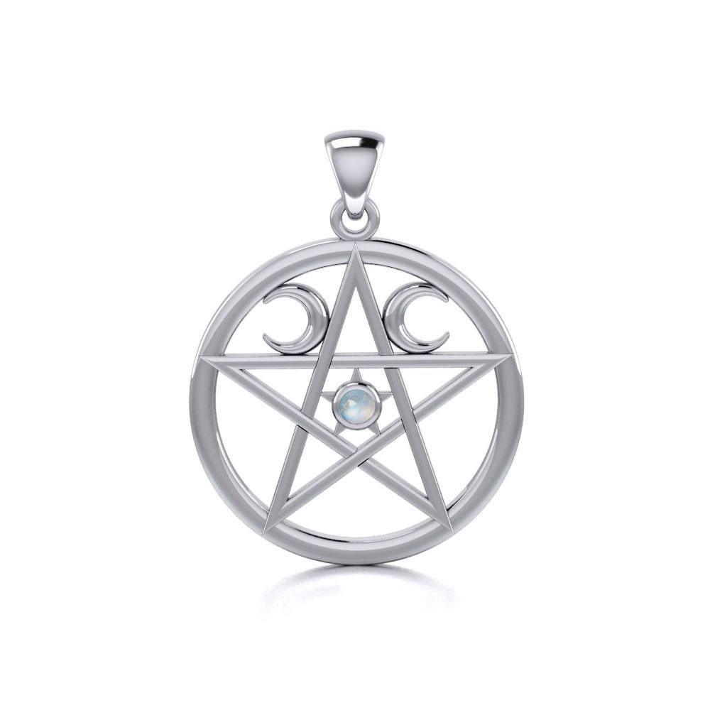Silver Pentagram Pentacle Pendant TP469