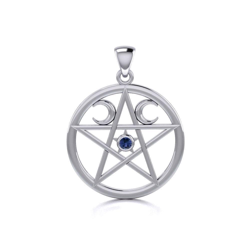 Silver Pentagram Pentacle Pendant TP469