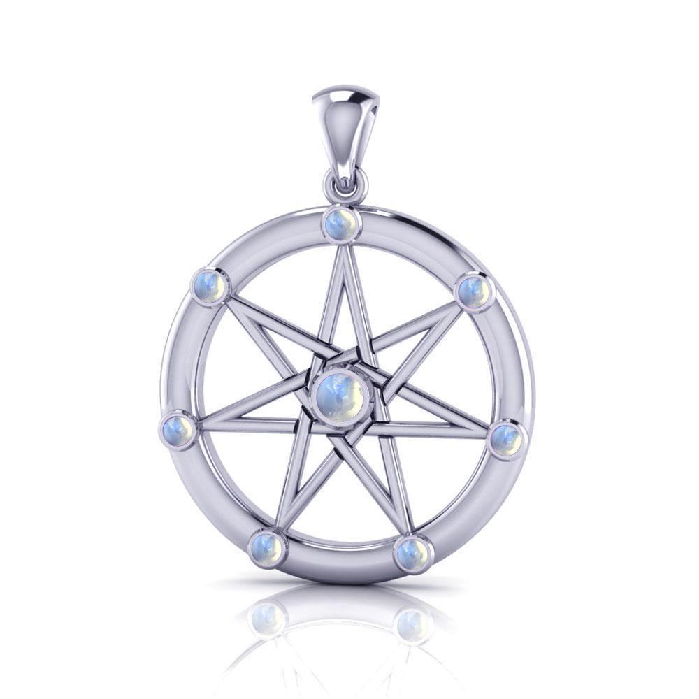 Elven Star Silver and Gem Pendant TP747