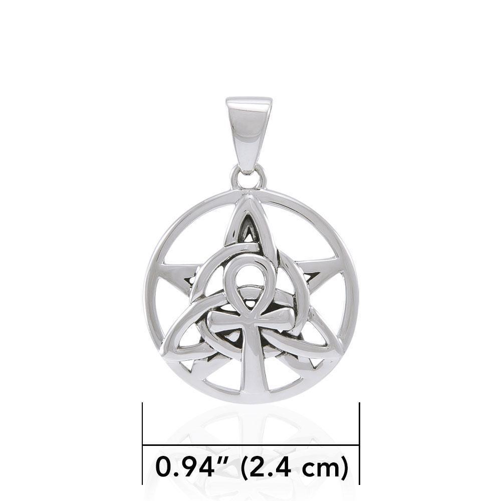 Ankh Triquetra Silver Pendant TPD4764