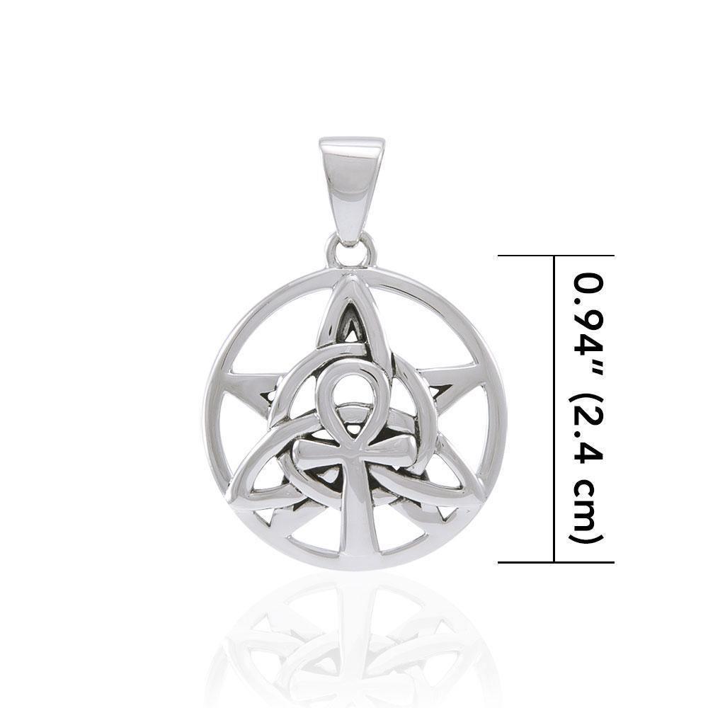 Ankh Triquetra Silver Pendant TPD4764
