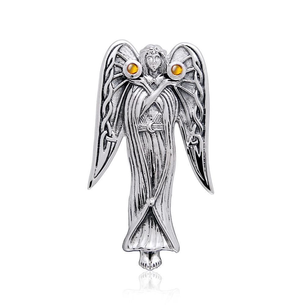 Inspirational Angel Silver Pendant TPD124