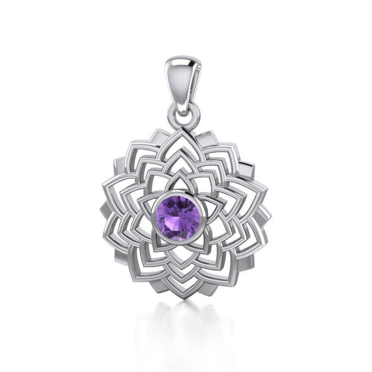 Sahasrara Crown Chakra Silver Pendant TPD1973