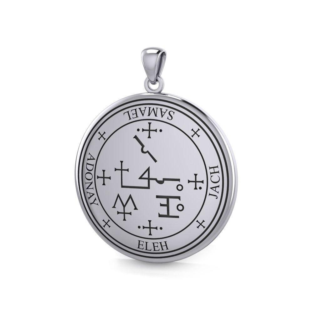 Sigil of the Archangel Samael Sterling Silver Pendant BPD2823