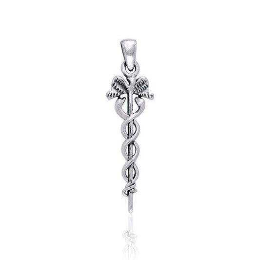 Caduceus Sterling Silver Pendant TPD2852