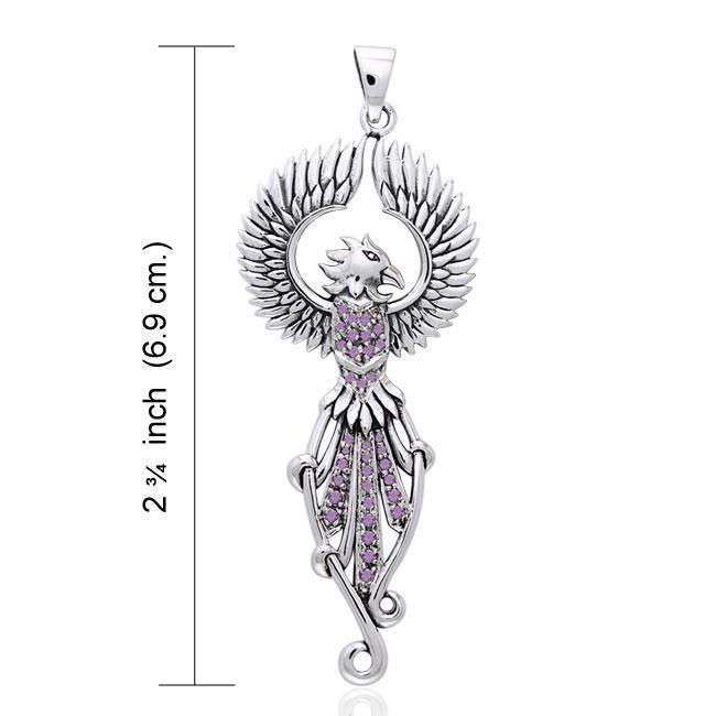 Regal Phoenix Silver Pendant TPD2914