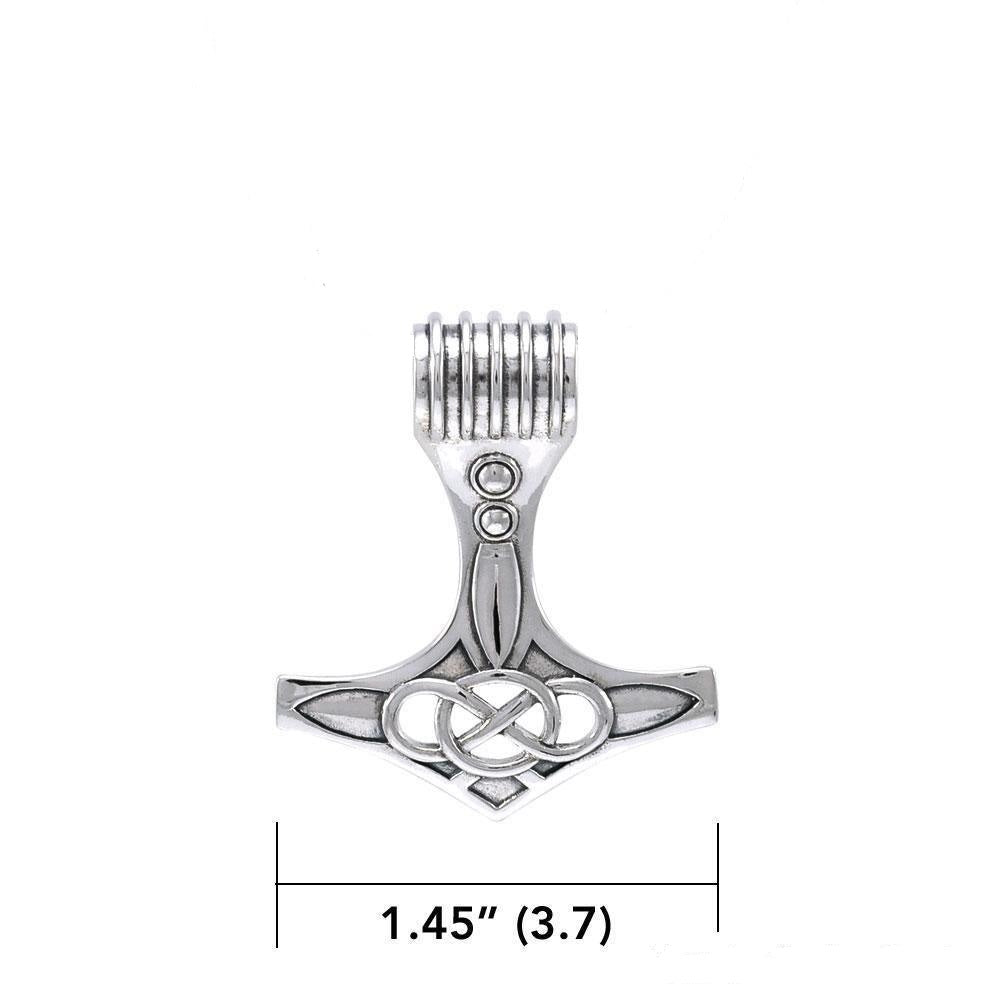 Focus on your strong intention ~ Thor’s Hammer Sterling Silver Pendant TPD3721
