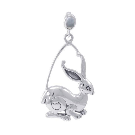 Rabbit Ostara Sterling Silver Pendant TPD4737