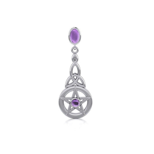 Celtic Protection Pentacle Sterling Silver Pendant TPD4755