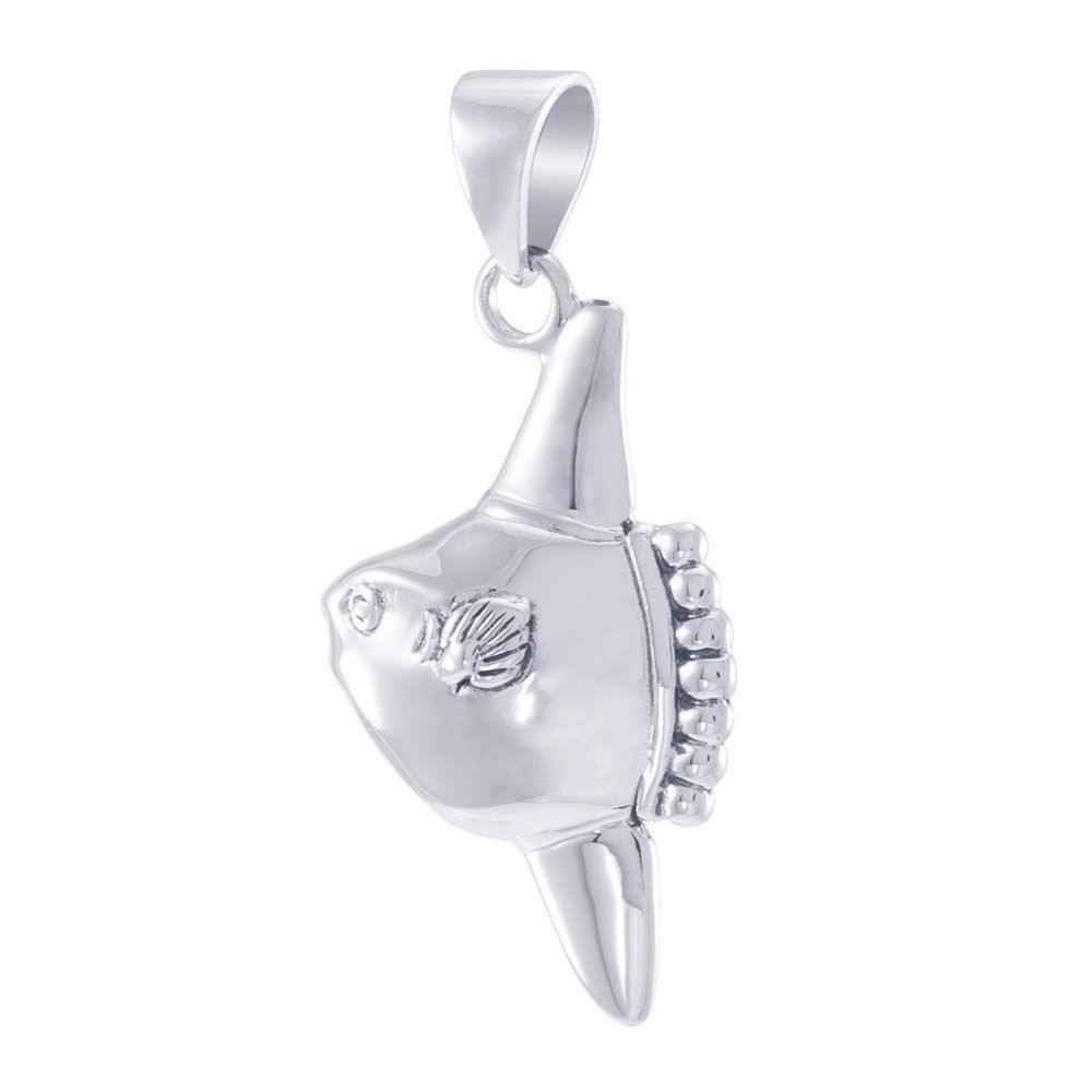 Sun Fish Sterling Silver Pendant TPD4824