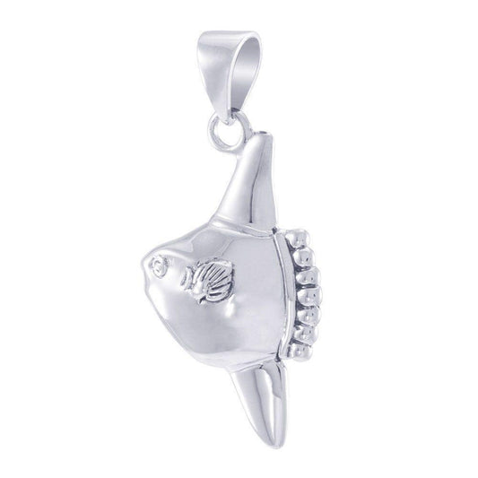 Sun Fish Sterling Silver Pendant TPD4824