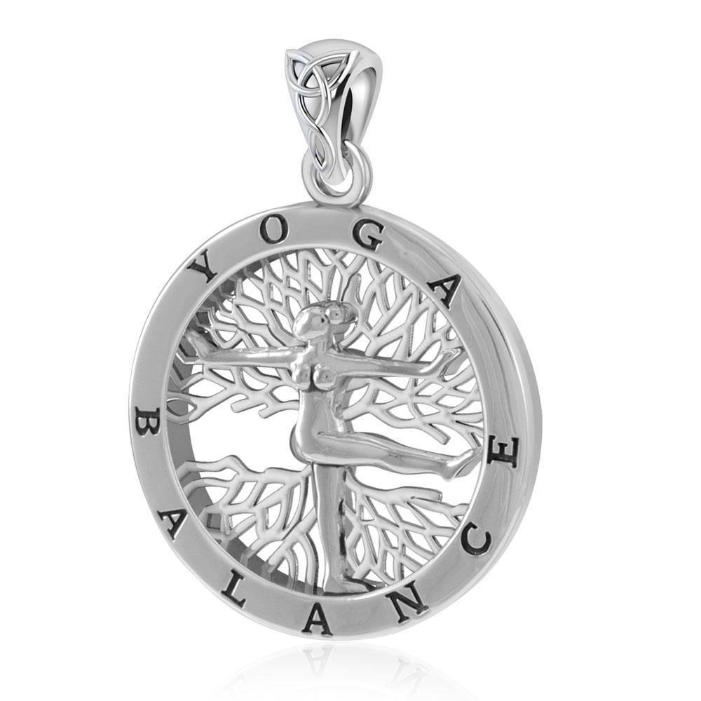 Yoga Balance Sterling Silver Pendant TPD4912