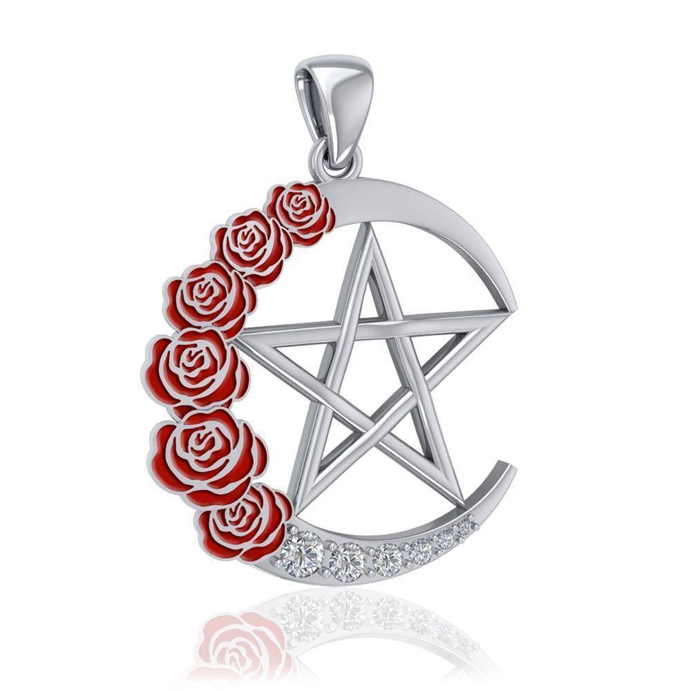 Wish Upon the Enchanting Crescent Moon Enamel Pendant TPD5044