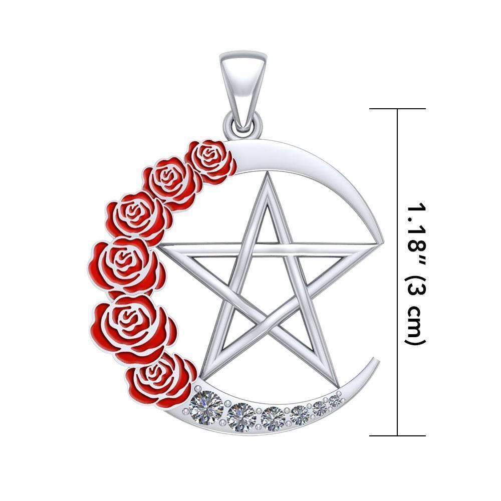 Wish Upon the Enchanting Crescent Moon Enamel Pendant TPD5044