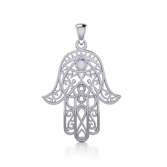 Hamsa Sterling Silver Pendant TPD5078