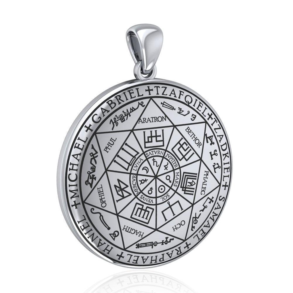 Experience Divine Guidance: The Seven Archangels Silver Pendant - TPD5154 | Embrace Heavenly Protection and Spiritual Connection