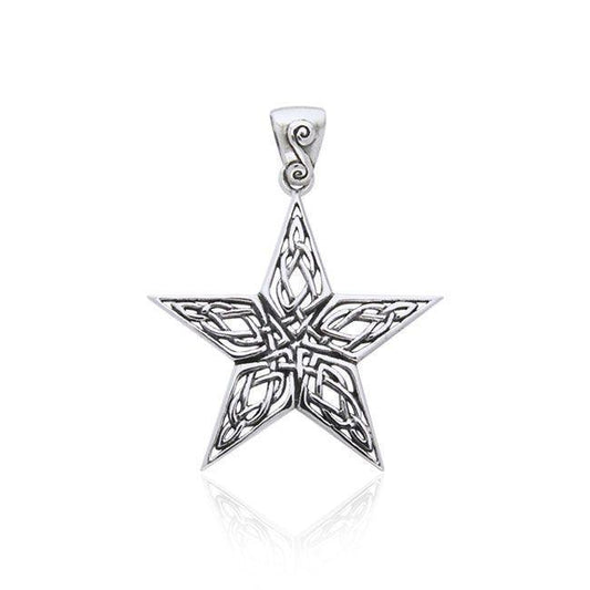 Celtic Knotwork The Star Silver Pendant TPD963