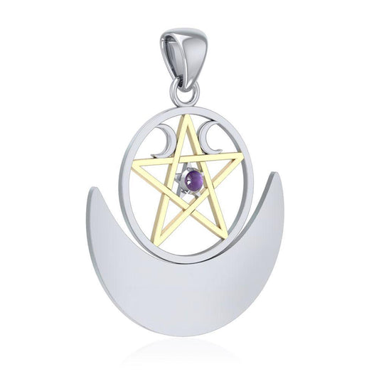 Wiccan Moon The Star Pendant TPV3235