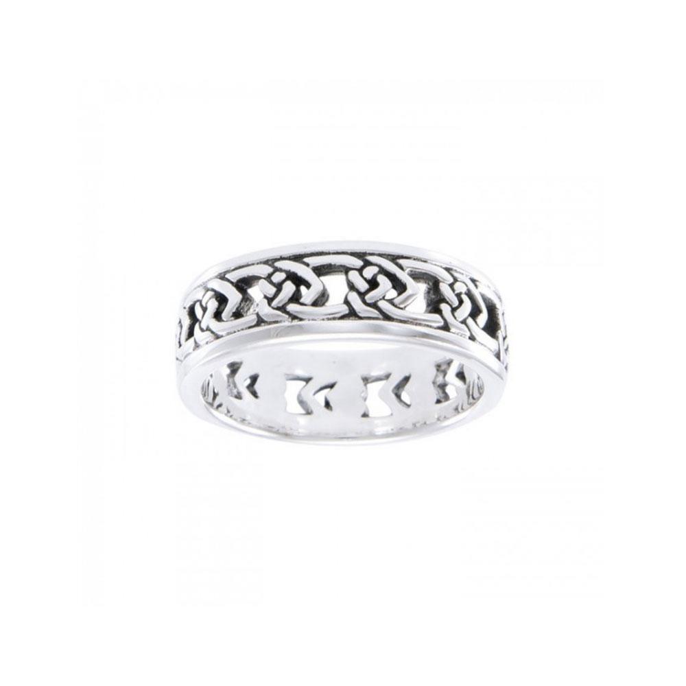 A Celtic beauty all the way ~ Celtic Knotwork Sterling Silver Ring TR3410
