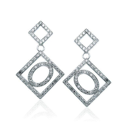 Modern Geometric Art TER1216-Genuine Blue Topaz