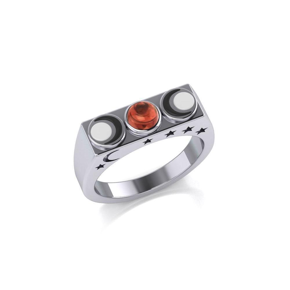 Triple Moon Goddess Ring TR3704