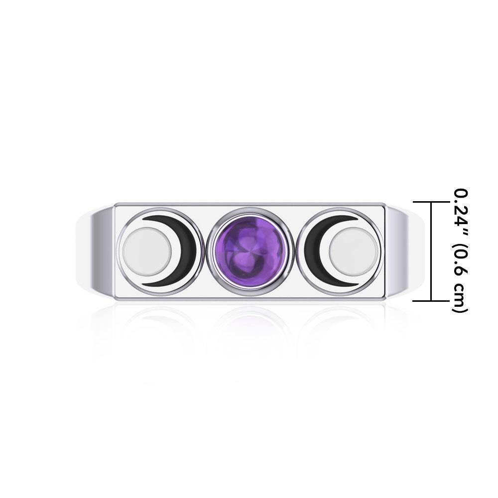 Triple Moon Goddess Ring TR3704
