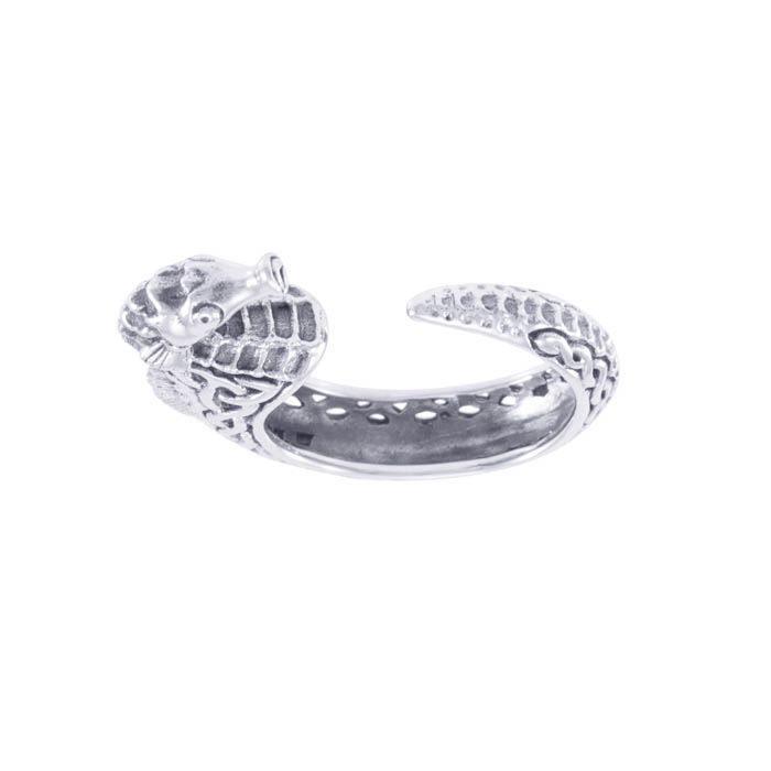Celtic Accent Seahorse Sterling Silver Wrap Ring TRI1633