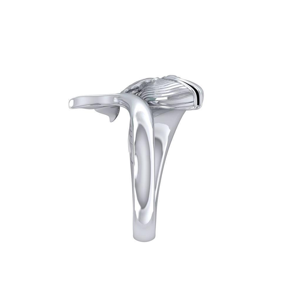 Fantastic Bull Whale Silver Ring TRI1765
