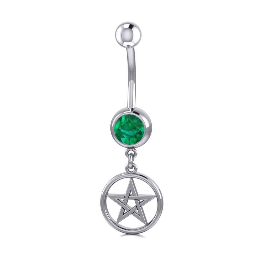 Silver Pentagram Pentacle Body Jewelry BJ029 Body Jewelry