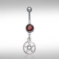 Silver Pentagram Pentacle Body Jewelry BJ029 Body Jewelry