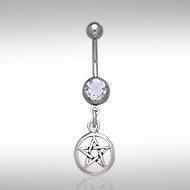 Silver Pentagram Pentacle Body Jewelry BJ029 Body Jewelry