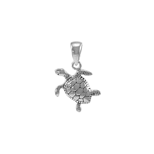 Small Turtle Silver Pendant JP034 Pendants