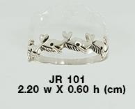 Small Whale Pod Sterling Silver Ring JR101 Ring