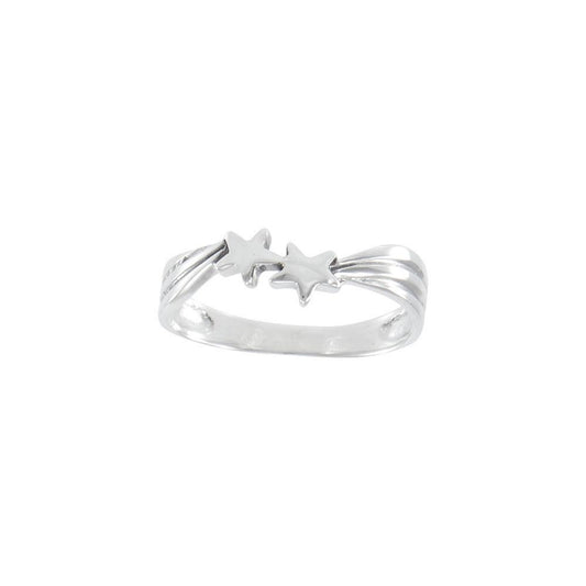 Shooting stars Sterling Silver Ring JR102 - Wholesale Jewelry