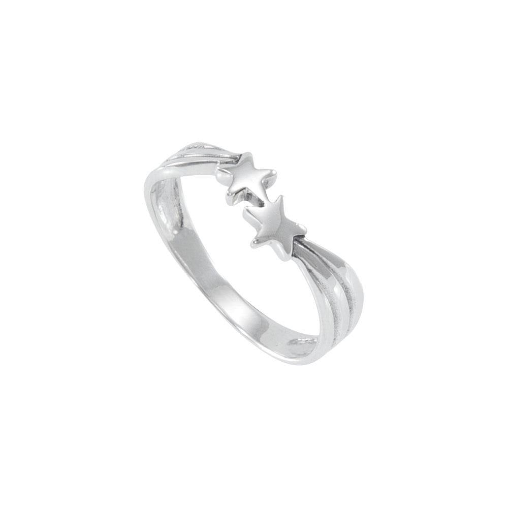 Shooting stars Sterling Silver Ring JR102 - Wholesale Jewelry