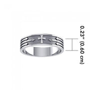 Cross and Arrows Sterling Silver Ring JR230