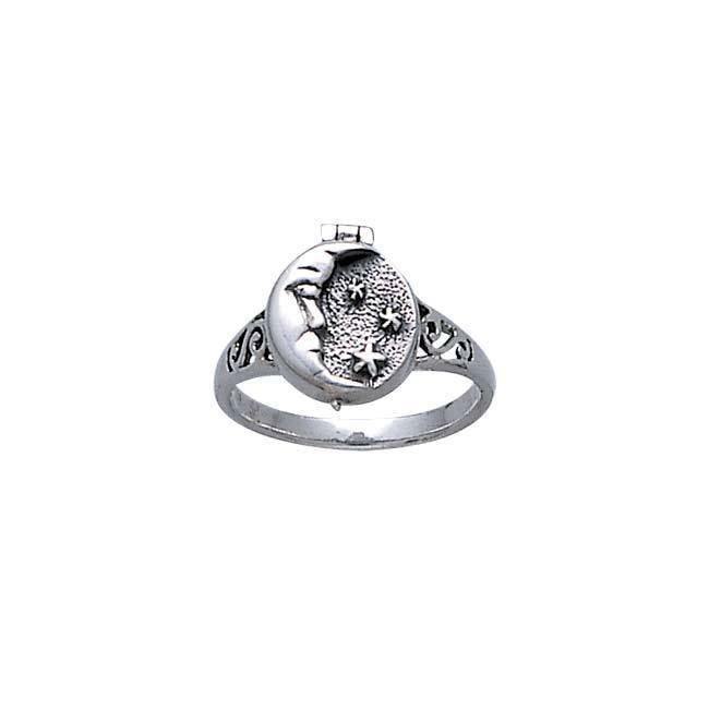 Moonface Poison Sterling Silver Ring JR272 - Wholesale Jewelry
