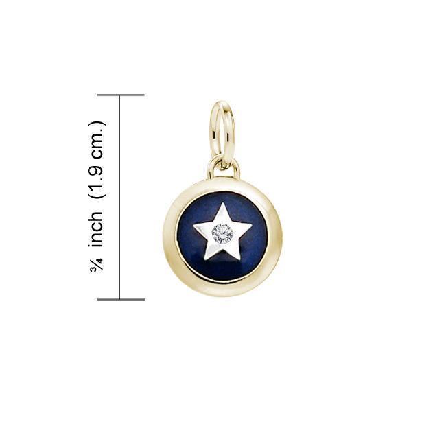 Gold Accented Spiritual Eye Charm MCM252 Charm