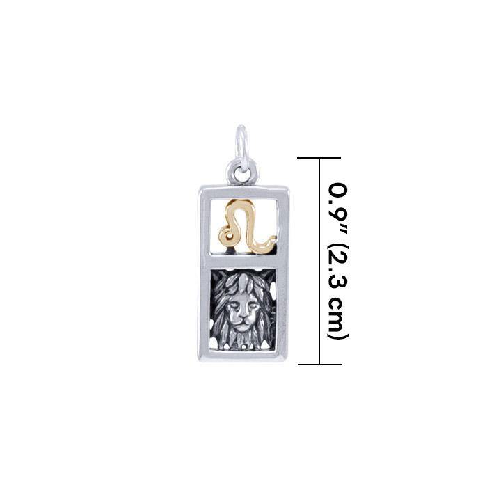 Leo Silver and Gold Charm MCM299 Charm