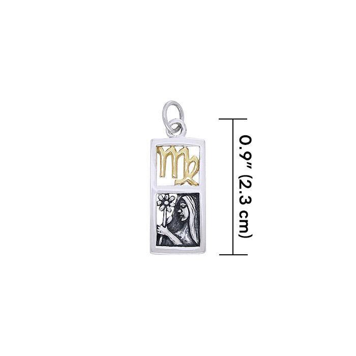 Virgo Silver and Gold Charm MCM300 Charm