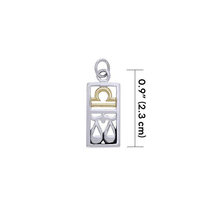 Libra Silver and Gold Charm MCM301 Charm
