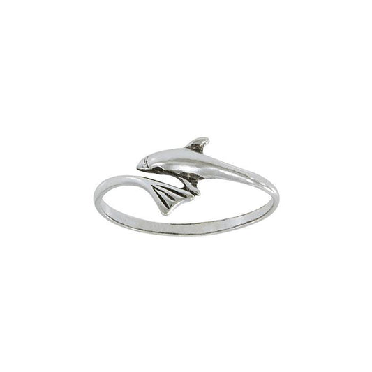 Wrapped by the Dolphins Love Sterling Silver Wrap Ring MG068 Ring Display