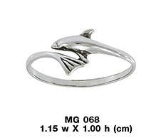 Wrapped by the Dolphins Love Sterling Silver Wrap Ring MG068 Ring