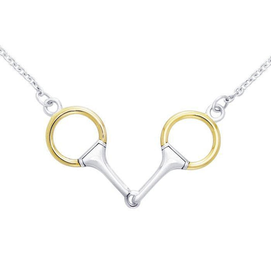 Eggbutt Snaffle Horse Bits Necklace MNC206