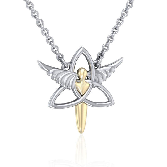 Celtic Trinity Angel Necklace MNC423P Necklace