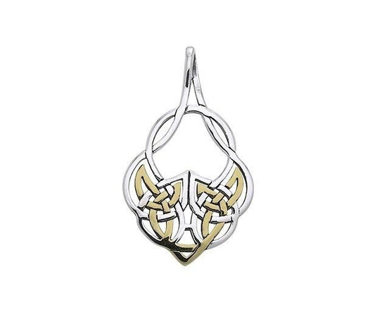 Modern Celtic Silver Pendant MPD3547 - Wholesale Jewelry
